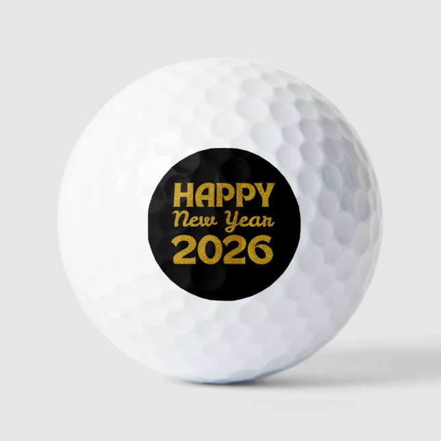 Balles De Golf Bonne année 2026 (Recto)