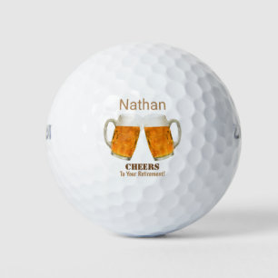 Balles De Golf Bonne bière de retraite à la joie Golfer