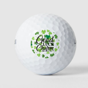 Balles De Golf Bonne chance avec la Saint-Patrick shamrock