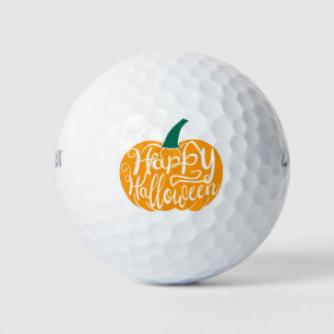 Balles De Golf Bonne lettre Halloween sur citrouille sculpté