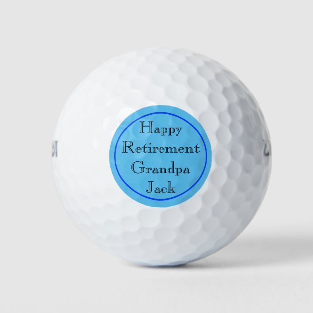 Balles De Golf Bonne retraite personnelle (Devant)