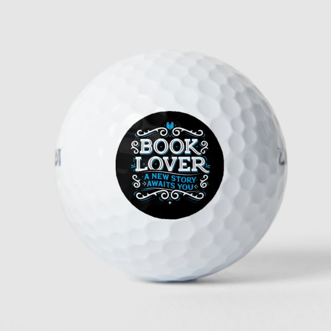 Balles De Golf Book Lover Golf Balls (Devant)