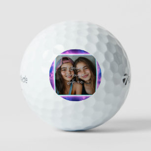 Balles De Golf Bordure de photo couleur mignon Néon Vaporwave