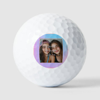 Balles De Golf Bordure photo de la bande Vaporwave Cute Pastel