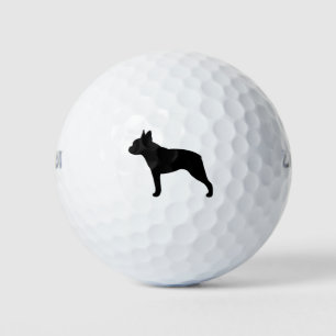 Balles De Golf Boston Terrier Silhouette