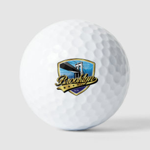 Balles De Golf Bouclier de Brooklyn et conception de swoosh