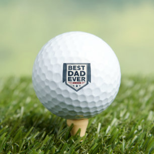 Balles De Golf Bouclier Emblématique Meilleur Papa de Tous les Te