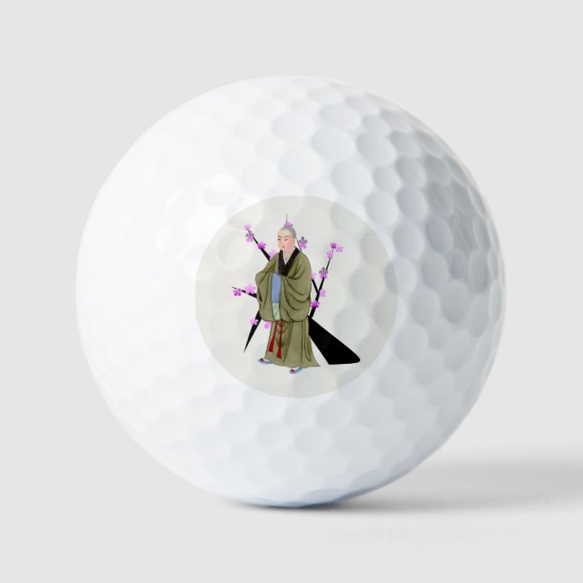 Balles De Golf Bouddhiste Monk Golf Ball (Recto)