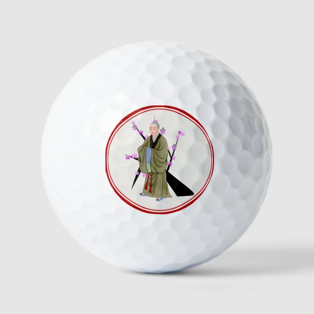 Balles De Golf Bouddhiste Monk Golf Ball (Recto)