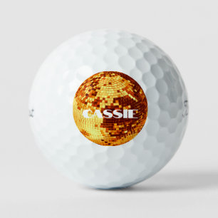 Balles De Golf Boule de disco rétro brillant parties scintillant
