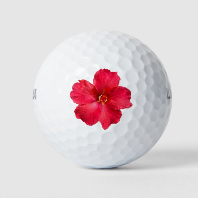 Balles De Golf boule de golf avec fleur hibiscus (Devant)