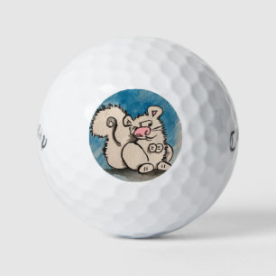 Balles De Golf Boule de golf blanche d'écureuil