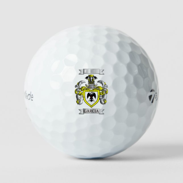 BALLES DE GOLF BOULE DE GOLF BLASON ET CRESTE NOM DE FAMILLE GARC (Recto)