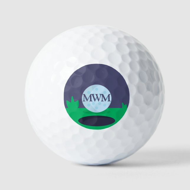 Balles De Golf Boule de golf Monogram (Recto)
