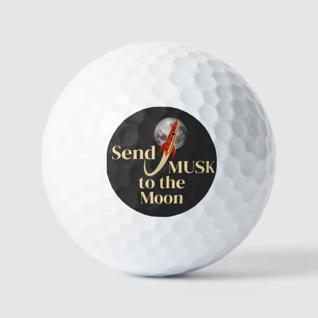 Balles De Golf Boule de golf Musk (Recto)