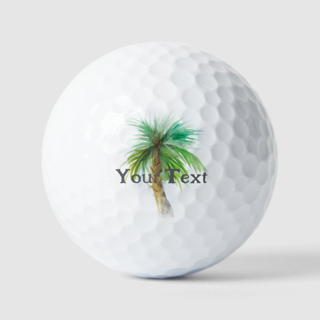 Balles De Golf Boule de golf personnalisée Palm Tree (Recto)