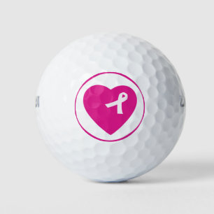 Balles De Golf Boule de golf rose de conscience de cancer du sein