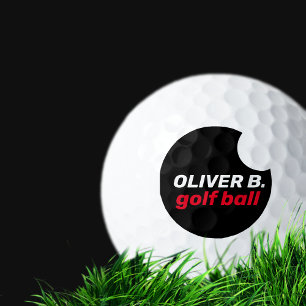 Balles De Golf Boule de Golfeur du logo noir moderne