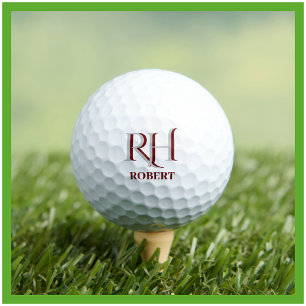 Balles De Golf Boule de nom de monogramme personnalisée