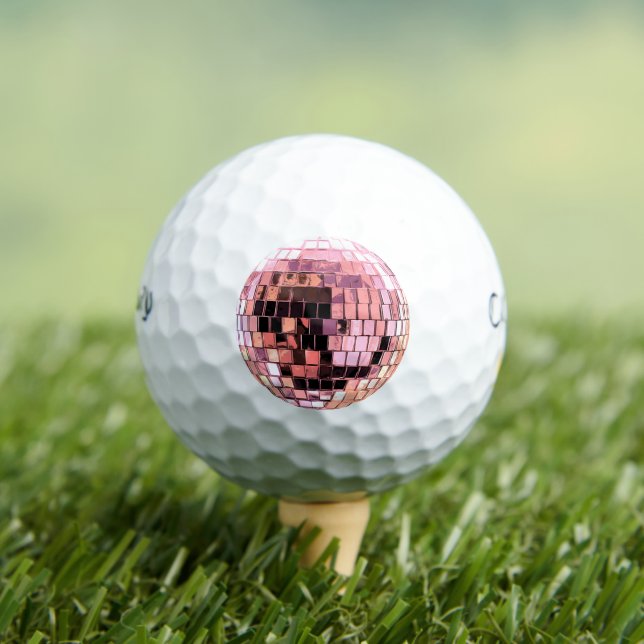 Balles De Golf Boule disco rose (T-shirt Insitu)