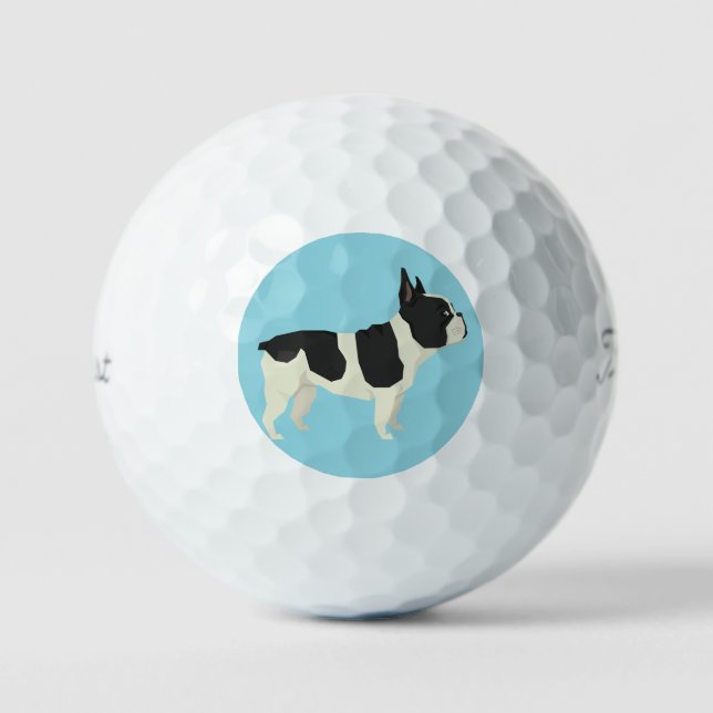 Balles De Golf Bouledogue Français (Recto)
