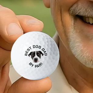 Balles De Golf Boules De Golf Avec Chien, Meilleur Chien Papa, Pa