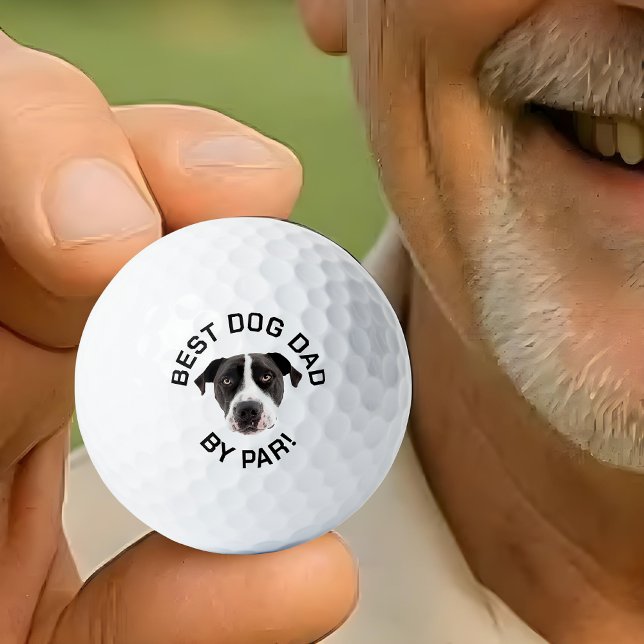 Balles De Golf Boules De Golf Avec Chien, Meilleur Chien Papa, Pa (Créateur téléchargé)