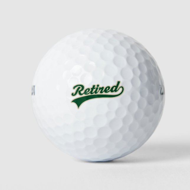 Balles De Golf Boules de golf cadeau retraite (Devant)