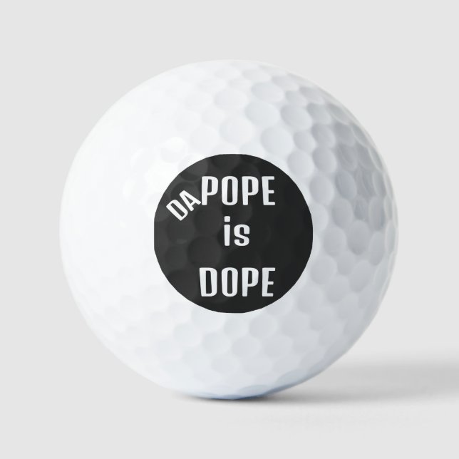 Balles De Golf Boules de golf DA Pope est Dope (Recto)