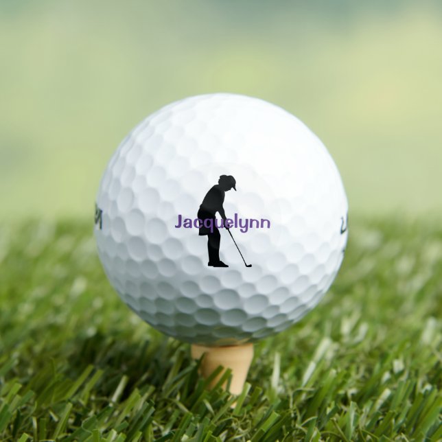 Balles De Golf Boules de golf de Design de Golfeur Femme (T-shirt Insitu)