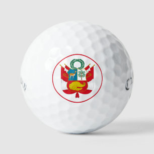 Balles De Golf boules de golf de l'emblème du pérou