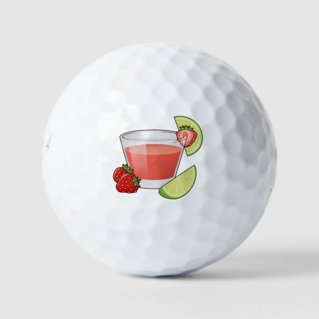 Balles De Golf Boules de golf de Strawberry Daiquiri (Devant)