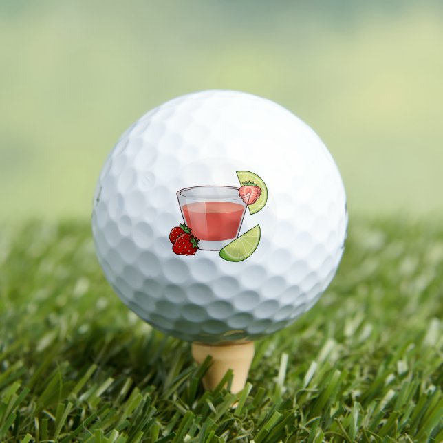 Balles De Golf Boules de golf de Strawberry Daiquiri (T-shirt Insitu)