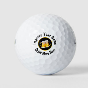 Balles De Golf Boules de golf drôles pour amateurs de bière