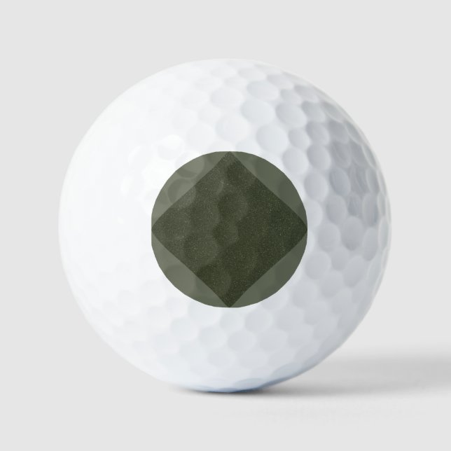 Balles De Golf Boules de golf en diamant vert mousse texturé (Recto)