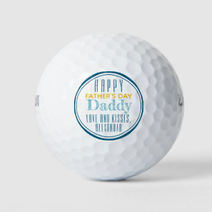 Balles De Golf Boules de golf Happy Fête des pères personnalisées