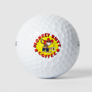 Balles De Golf Boules de golf marquées par café de bout de singe