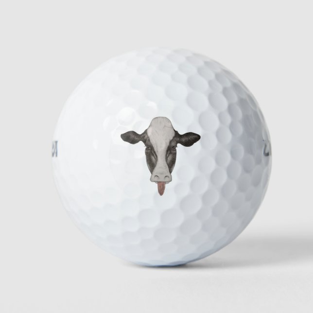 Balles De Golf Boules de golf Mocking Cow Face (Devant)