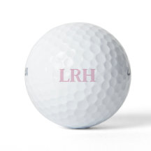 Boules de golf Monogram féminin personnalisées ros