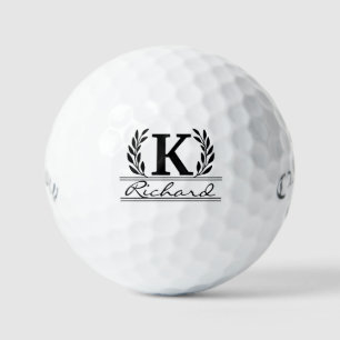 Balles De Golf Boules de golf Monogram - Initiales personnalisées