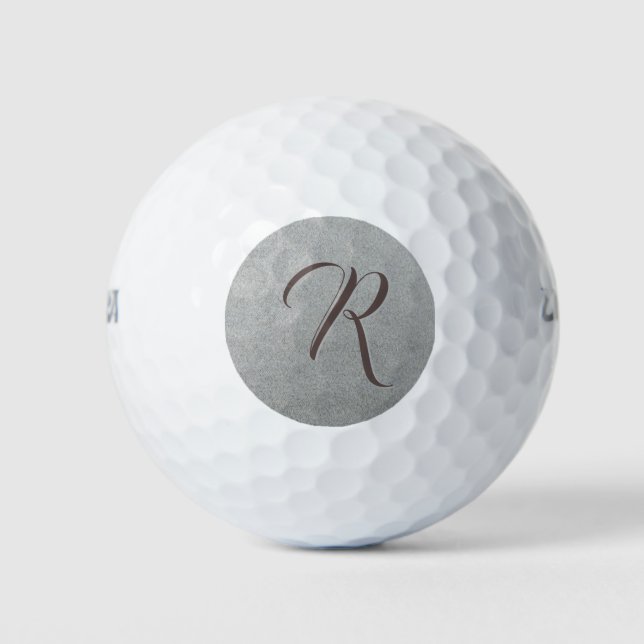 Balles De Golf Boules de golf monogramme personnalisées (Devant)