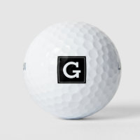 Boules de golf monogrammes avec lettre initiale pe