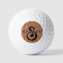 Boules de golf personnalisées rustiques de style B