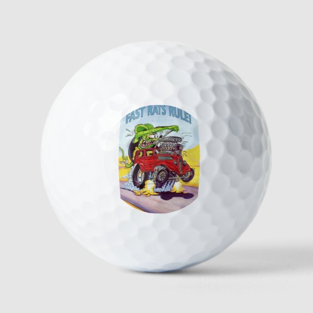 Balles De Golf Boules de golf Rat Fink (Recto)