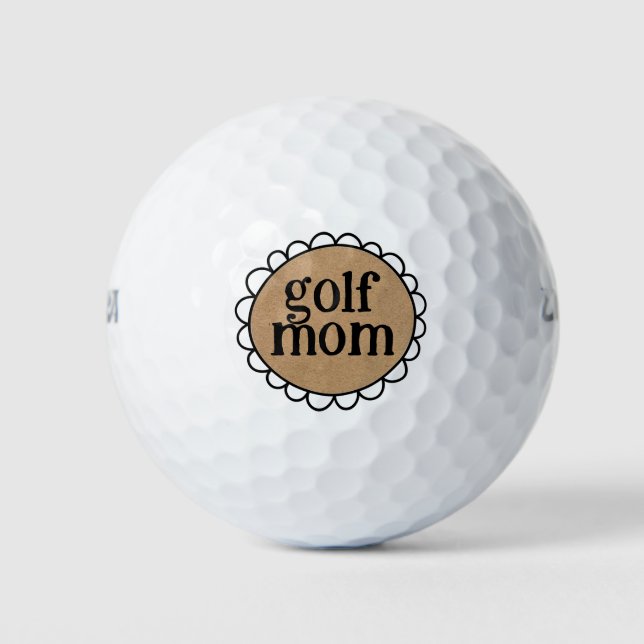 Balles De Golf Boules de golf sur mesure GOLF MOM Scalloped Edge (Devant)