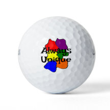 Boules de golf toujours uniques d'autisme