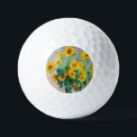 Balles De Golf Bouquet de tournesols Claude Monet<br><div class="desc">Bouquet de tournesols. Claude Monet. 1881. Reproduction d'oeuvres d'art célèbres dans le domaine public.</div>