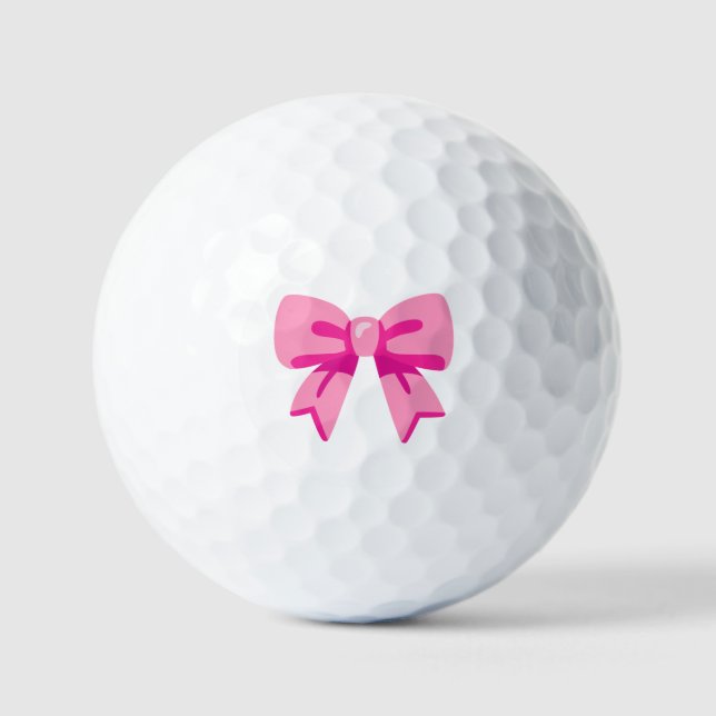 Balles De Golf Bow rose (Recto)