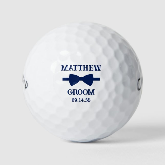 Balles De Golf Bow Tie Groom (Devant)
