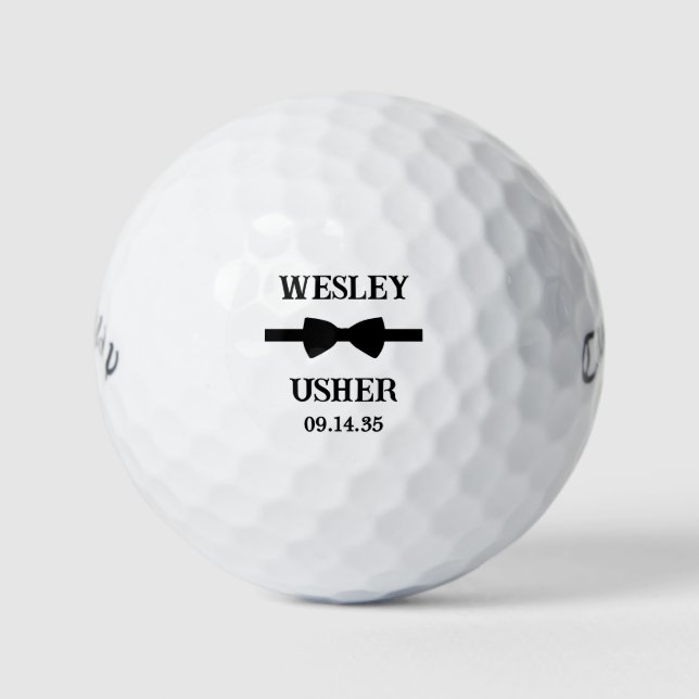 Balles De Golf Bow Tie Usher (Devant)